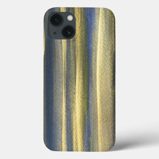 Gouden Blauwe Lijnen Apple iPhone 7, Stoere Xtreme Case-Mate iPhone Case (Achterkant)