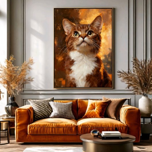 Gouden Blik Canvas Afdruk