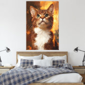 Gouden Blik Canvas Afdruk (Insitu (Slaapkamer))