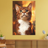 Gouden Blik Canvas Afdruk (Insitu (Woonkamer))