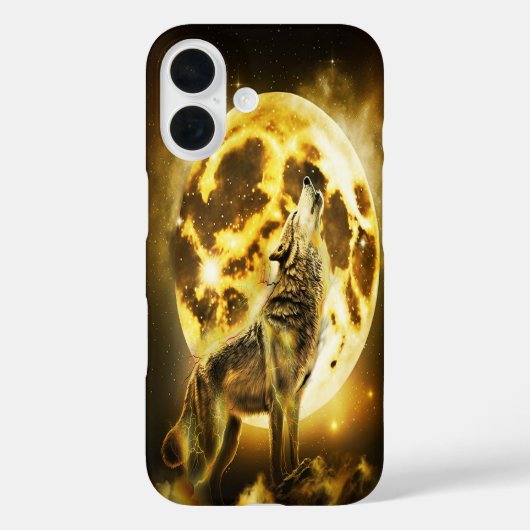 Gouden Bliksem Wolf Case-Mate iPhone Case (Achterkant)