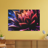 Gouden bloei in de diepten van de schemering canvas afdruk (Insitu (Woonkamer))