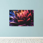 Gouden bloei in de diepten van de schemering canvas afdruk (Insitu (Houten vloer))