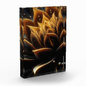 Gouden bloei in de diepten van de schemering fotoblokken (Links)