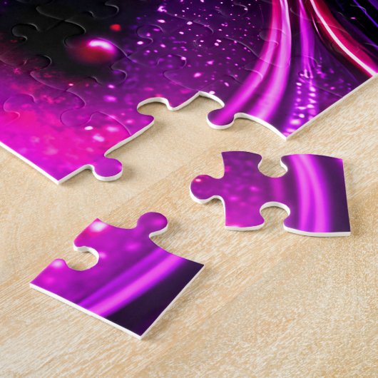 Gouden bloei in de diepten van de schemering legpuzzel (Zijkant)