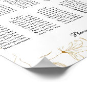 Gouden Bloem 10 Tafels Stoelenplattegrond Poster B (Hoek)