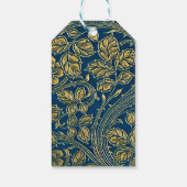 Gouden Bloem Elegantie Cadeaulabel (Achterkant)