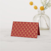 Gouden Bloem en Mundap Arch Bruiloft Escort Naam (Achterkant)