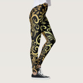 gouden bloem leggings (Rechts)