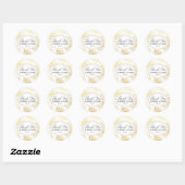  gouden bloem Lijst dank u bruiloft Sticker (Vel)