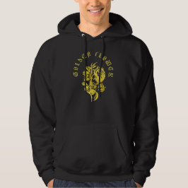 Gouden Bloem – Luxeontwerp in Borduurwerkstijl Hoodie