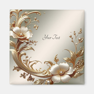 Gouden Bloem Magneet