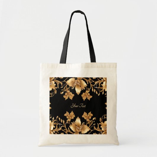 Gouden Bloem Tas (Voorkant)