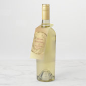 Gouden bloemdamast en harten flessenhanger (Schuin)