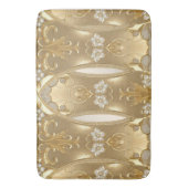 Gouden  Bloemen Badmat (Voorkant Verticaal)