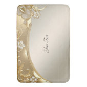 Gouden  Bloemen Badmat (Voorkant Verticaal)