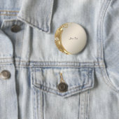 Gouden Bloemen Button (In situ)