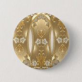 Gouden Bloemen Button (Voorkant)