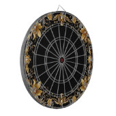 Gouden Bloemen Dartboard Dartbord (Voorkant Links)