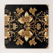 Gouden Bloemen Jigsaw Puzzel