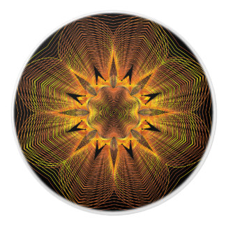 Gouden Bloemen Keramische Meubels Kabinet Knoppen