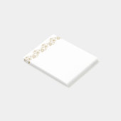 Gouden Bloemen Post-it® Notes (Schuin)