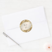 Gouden Bloemen Sticker (Envelop)