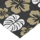 Gouden Bloemen Tropisch Patroon Tafelkleed (Gekanteld)