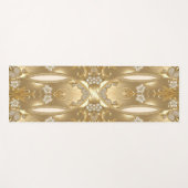 Gouden  Bloemen Yoga Mat (Voorkant (horizontaal))