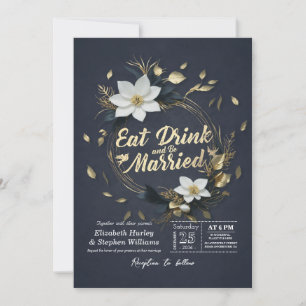 Gouden Bloemenkrans EET Drinken & Trouwen Trouwfee Kaart