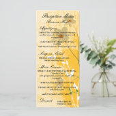 gouden bloemige moderne vormgeving menu (Staand voorkant)