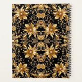 Gouden Bloemige Trouwplanner Planner (Achterkant)