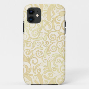 Gouden bloemmotief iPhone 11 hoesje