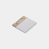 Gouden Bloemornament Post-it-notities Post-it® Notes (Schuin)