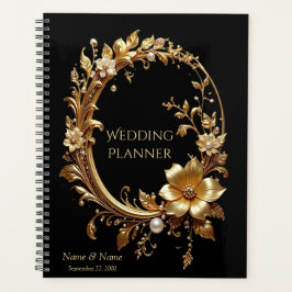 Gouden Bloemrijke Sierlijst Planner