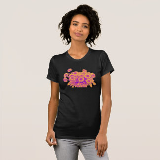 Gouden Bloesem Boeket - Thread-Art Stijl T-shirt