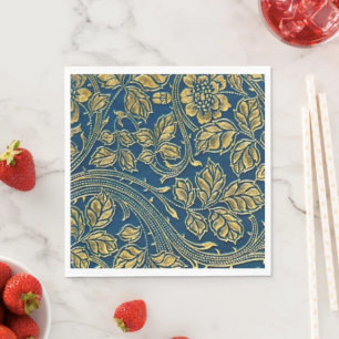 Gouden Bloesem Elegantie Papieren Servet 