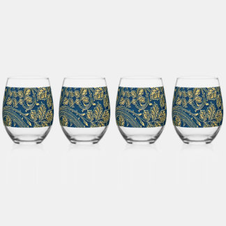 Gouden Bloesem Elegantie Wijnglas Zonder Voet