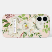 Gouden Blooms Custom Monogram | Blozen Case-Mate iPhone Case (Achterkant (horizontaal))