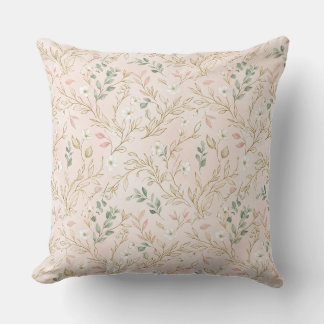 Gouden Blush Bloemen Bruids Kussen