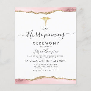 gouden blush Nurse pinning ceremonie