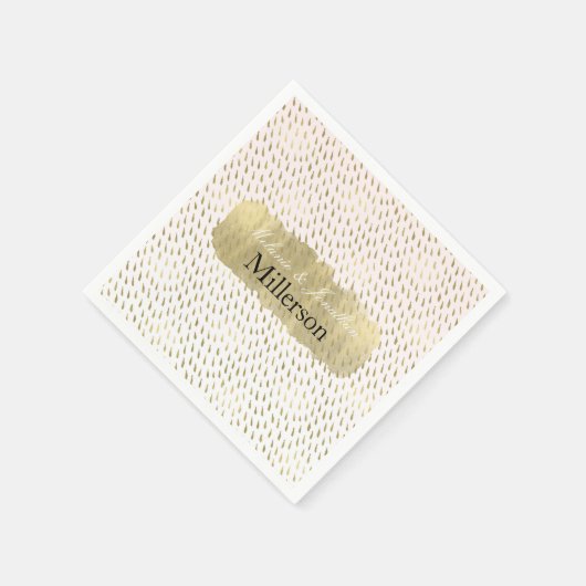 Gouden Blush Roze Wit Ombre Abstracte bruiloft Servetten (Hoek)