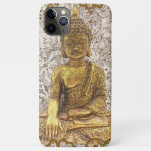 Gouden Boeddha Bloemen iPhone 11 Pro Max Hoesje