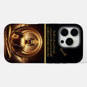 Gouden Boeddha in serene meditatie Case-Mate iPhone Case (Achterkant (horizontaal))