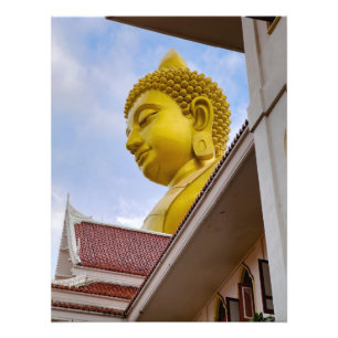 Gouden Boeddha in Thailand Foto Afdruk