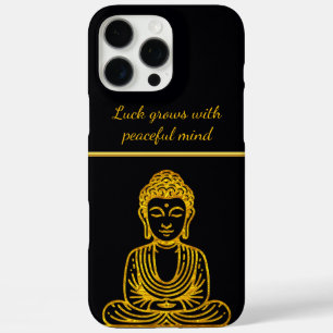 Gouden Boeddha in vredige houding iPhone 16 Pro Max Hoesje