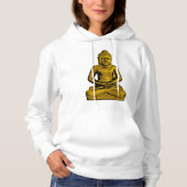 Gouden Boeddha Vrouwen Hoodie (Voorkant)