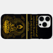 Gouden Boeddha zit in de Lotus Pose. Case-Mate iPhone Case (Achterkant (horizontaal))