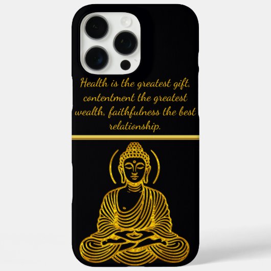 Gouden Boeddhabeeld in meditatie Case-Mate iPhone Case (Achterkant)