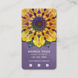 Gouden Boho Mandala Visitekaartje